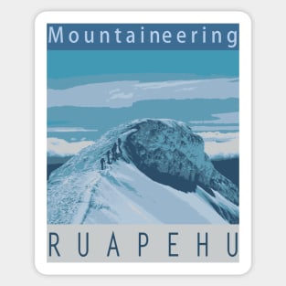 Mountaineering, Ruapehu Sticker